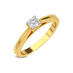 0.20 CT Zel Solitaire Ring