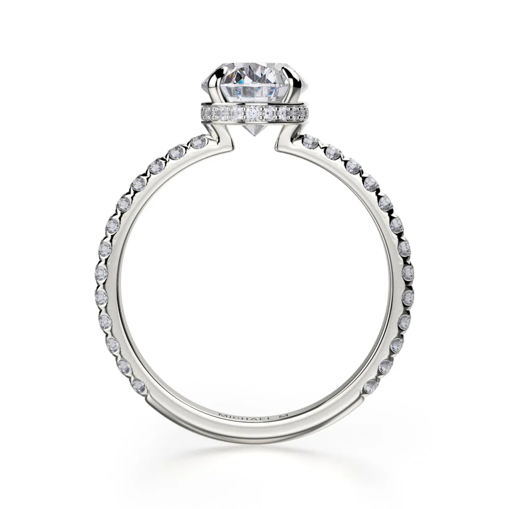 0.32ctw Oval Diamond Engagement Ring