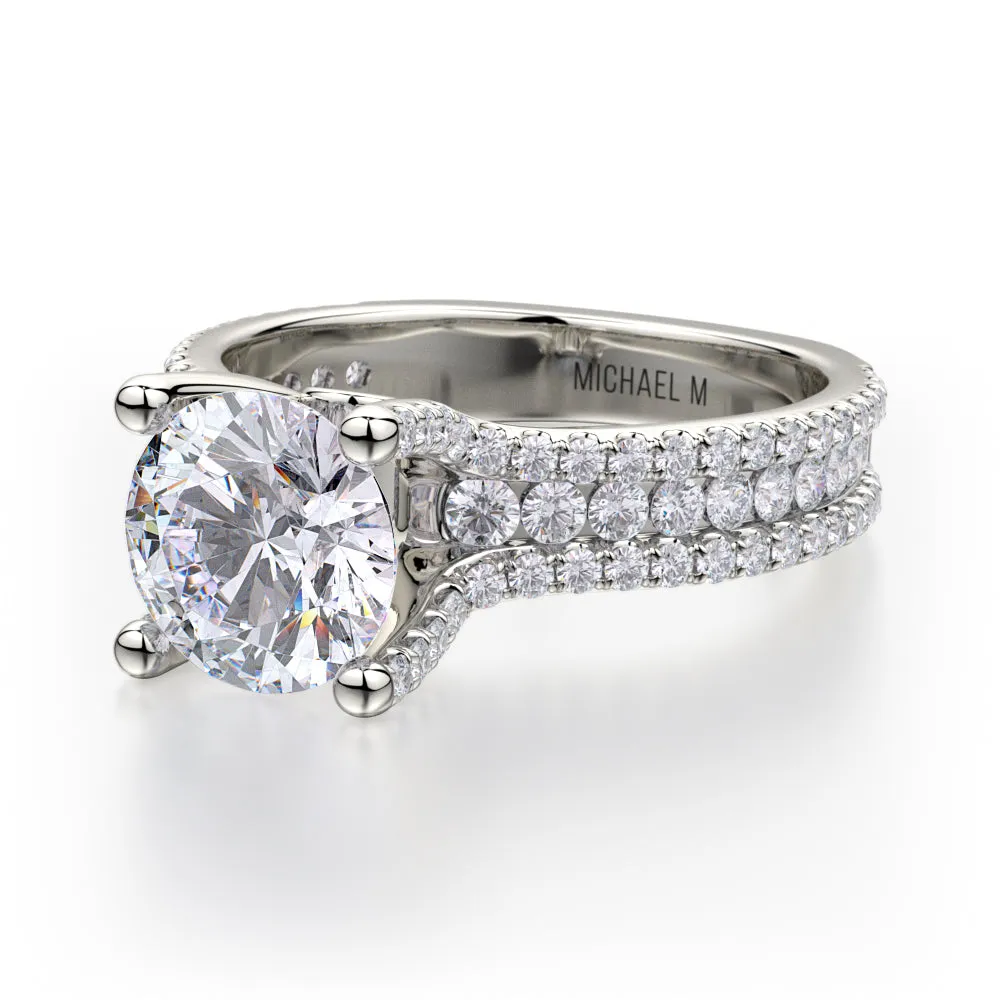 0.62ctw Round Diamond Engagement Ring