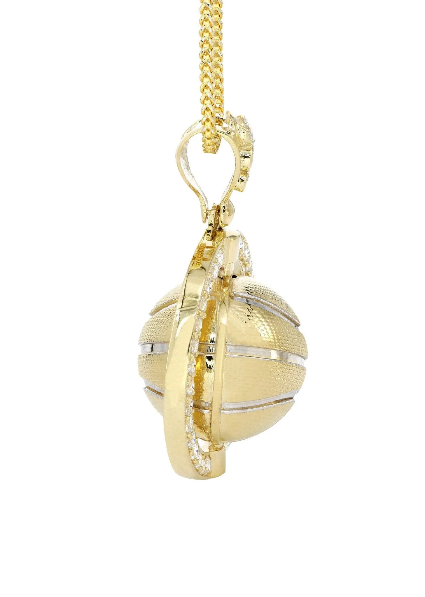 10K Yellow Gold Basketball Necklace | Appx. 32.3 Grams