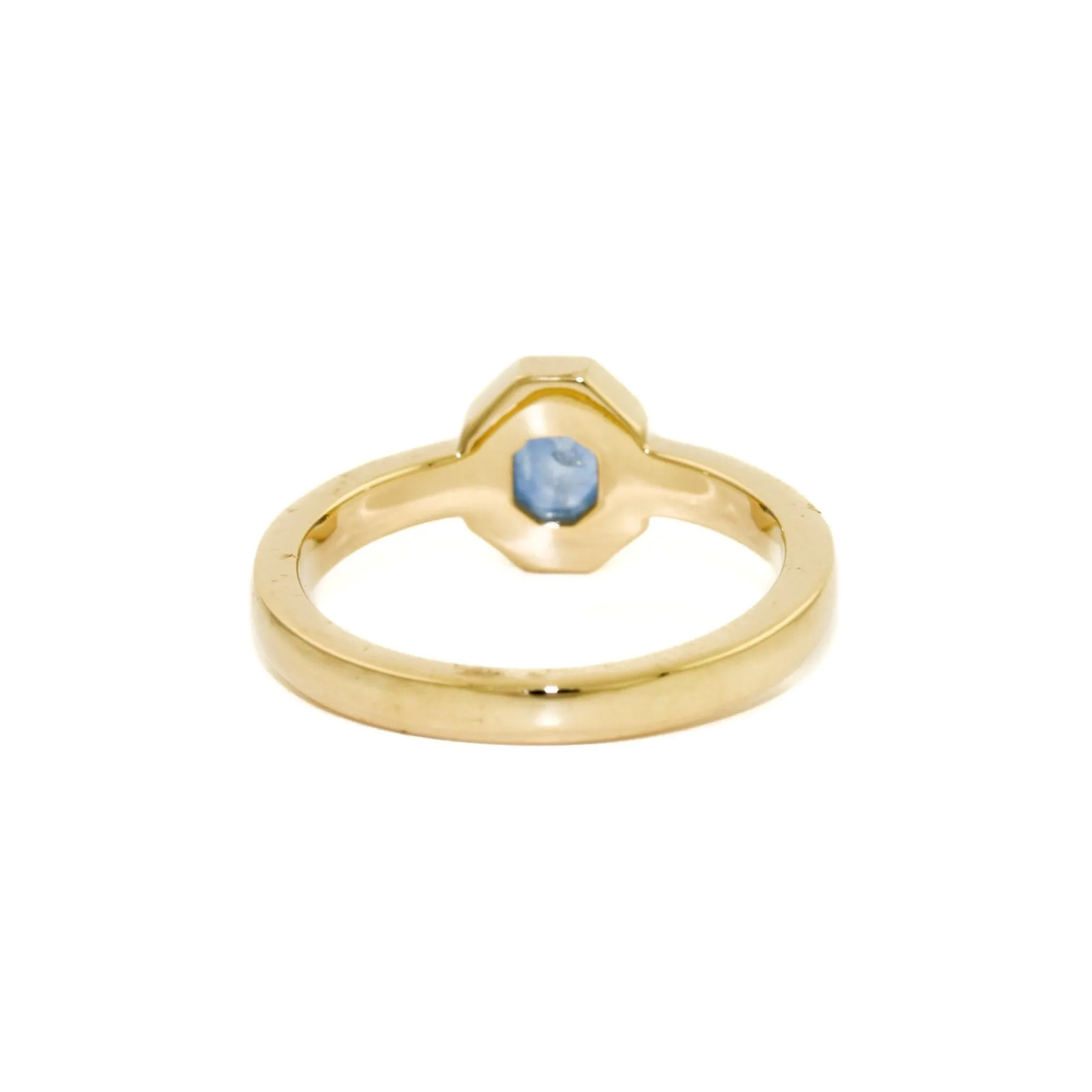 14K Gold Lilac Blue Sapphire Ring