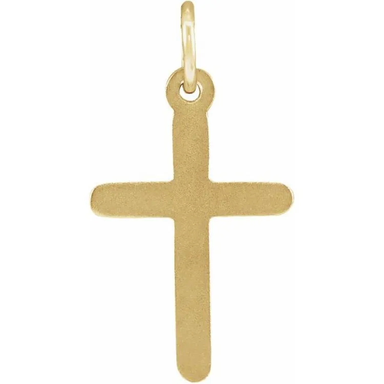 14K Yellow 22.9x12.5 mm Cross Pendant