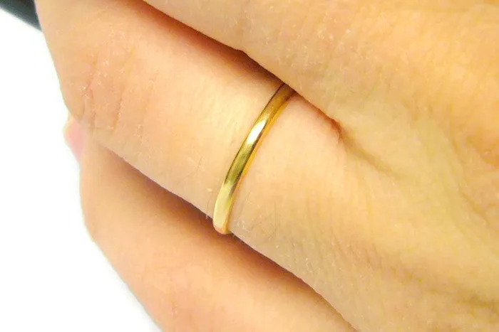 14k Yellow Gold Band Ring