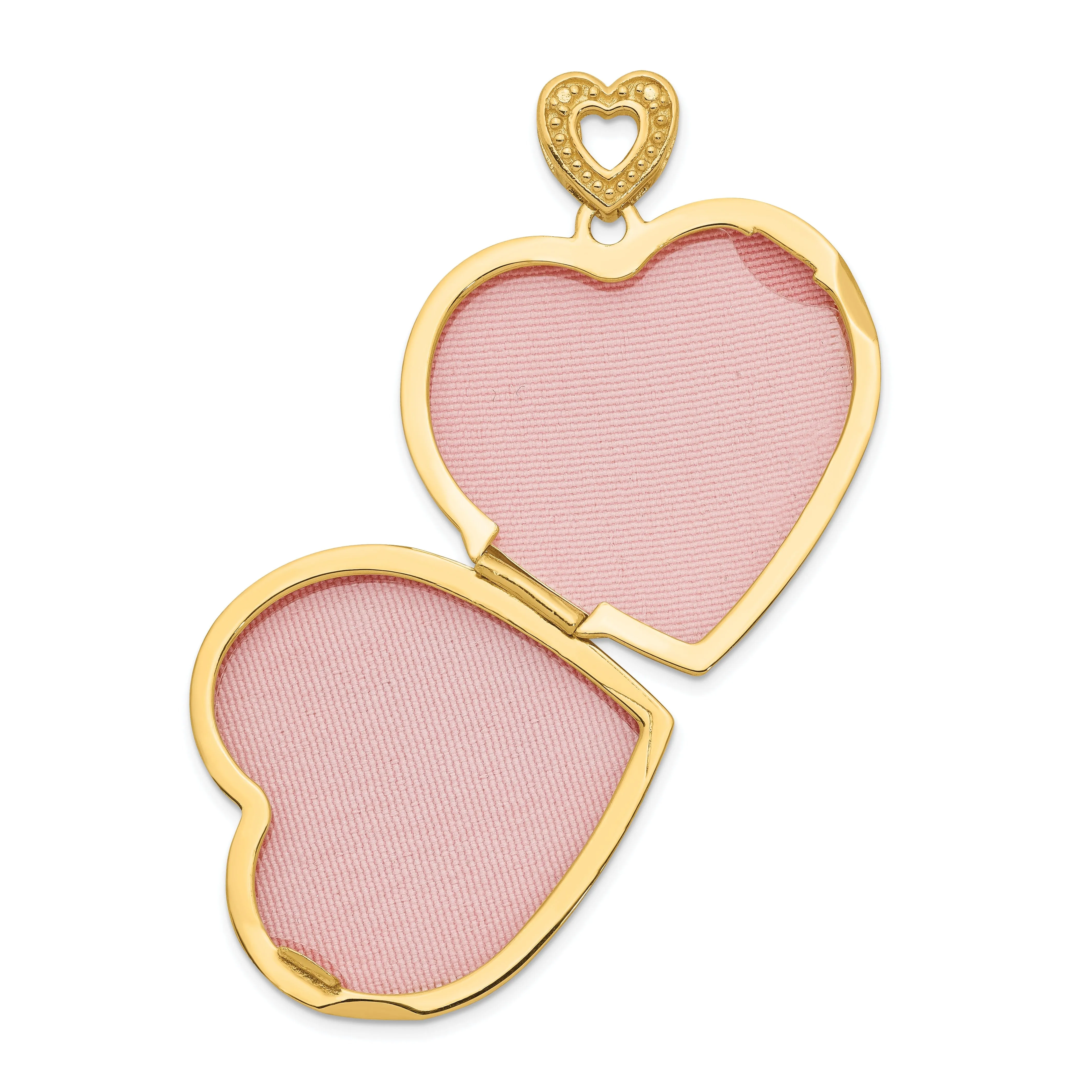 14k Yellow Gold Heart Vintage Locket