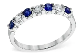 14KW Sapphire and Diamonds Ring w/ 0.55 ctw Sapp. & 0.35 ctw Dia.