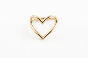 14KYG Open Heart Ring