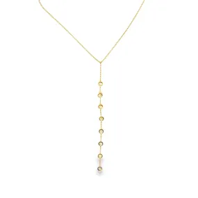 18k Gold Filled Dangle Necklace