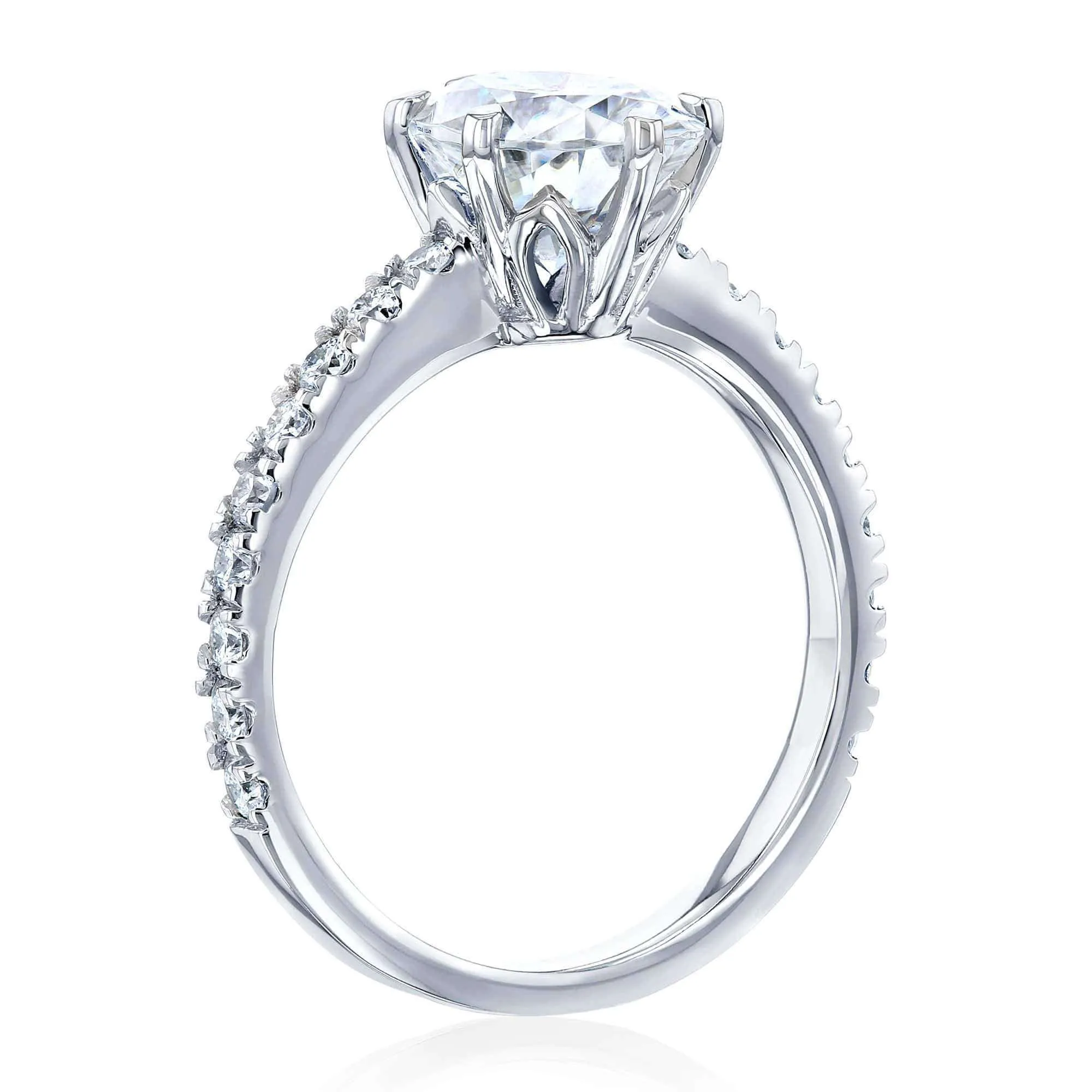 2.1ct Oval Moissanite Ring