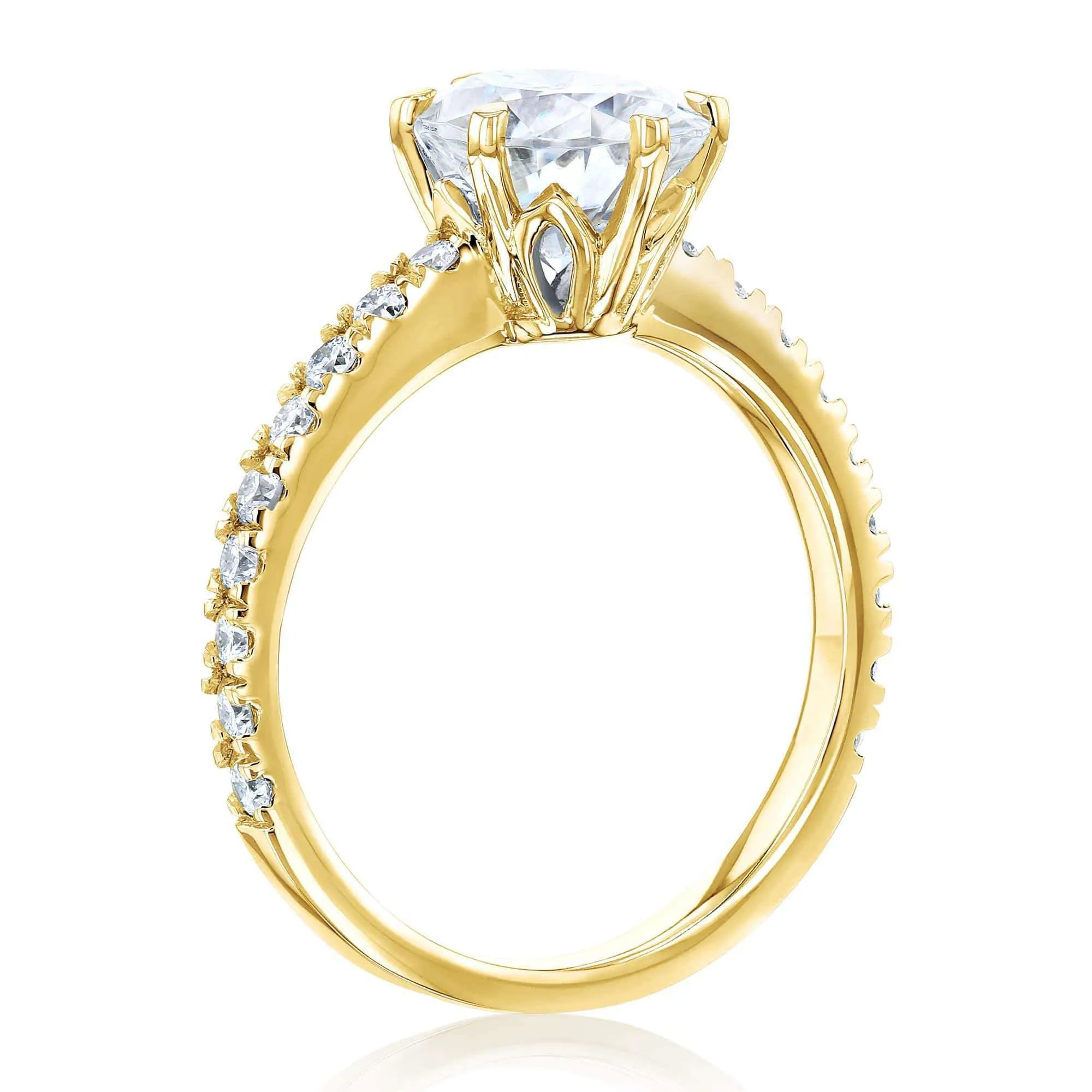 2.1ct Oval Moissanite Ring