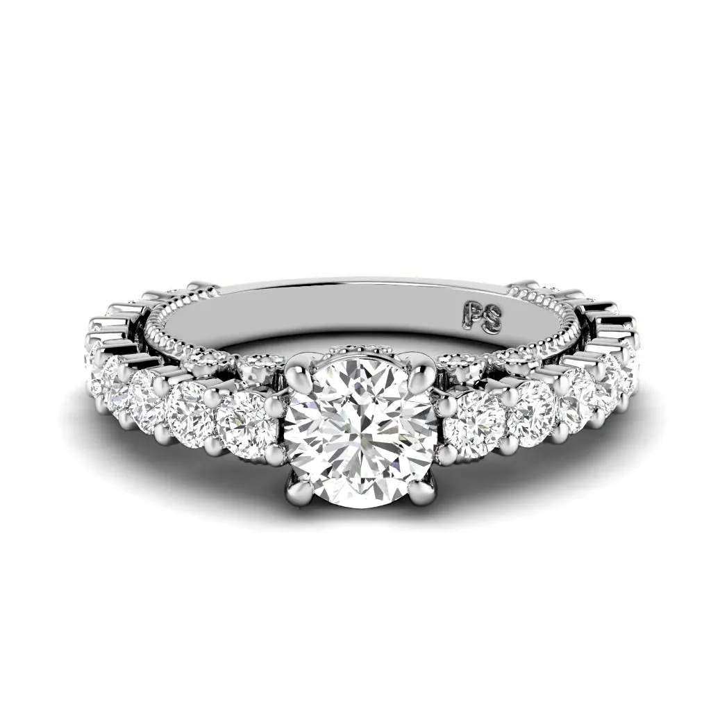 2.20-4.70 CT Round Cut Lab Grown Diamonds - Engagement Ring