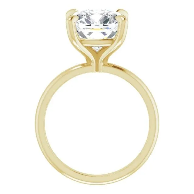 3.00CT Cushion Lab Grown Diamond Solitaire Engagement Ring