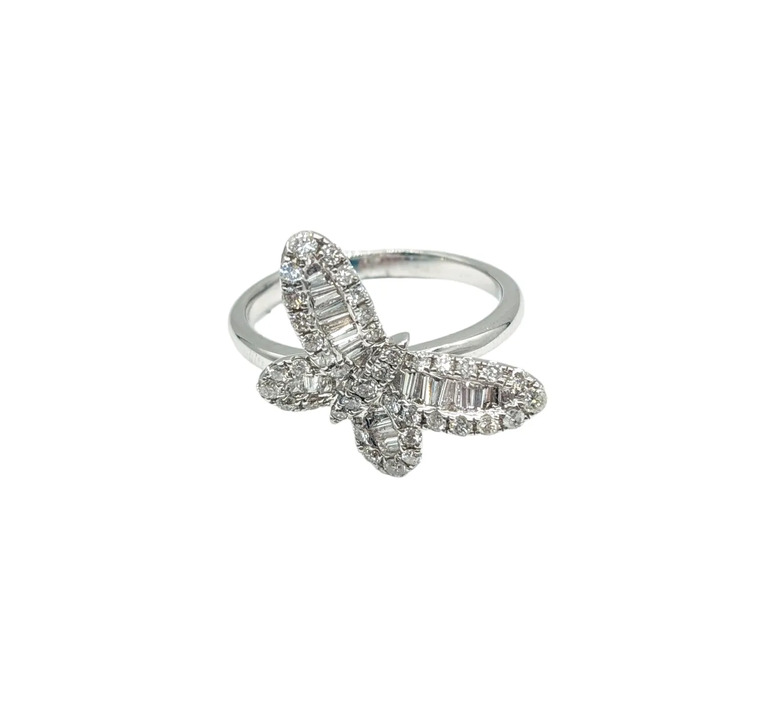 3/4 Carat Diamond Butterfly Ring