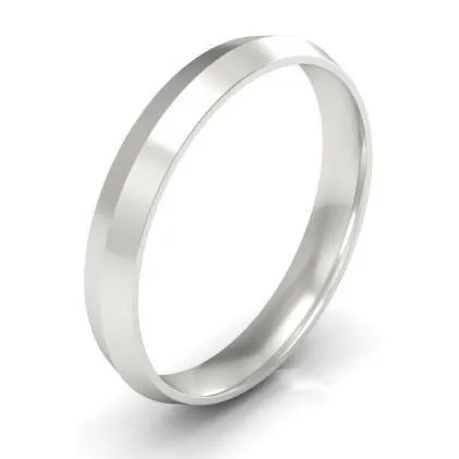 3mm Knife Edge Wedding Ring in 18k