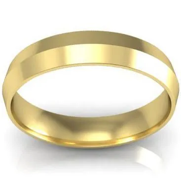 4mm Knife Edge Wedding Band in 14k