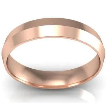 4mm Knife Edge Wedding Band in 14k