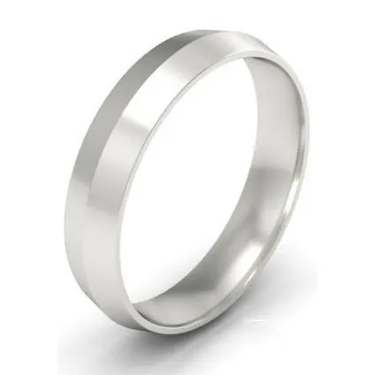 4mm Knife Edge Wedding Band in 14k