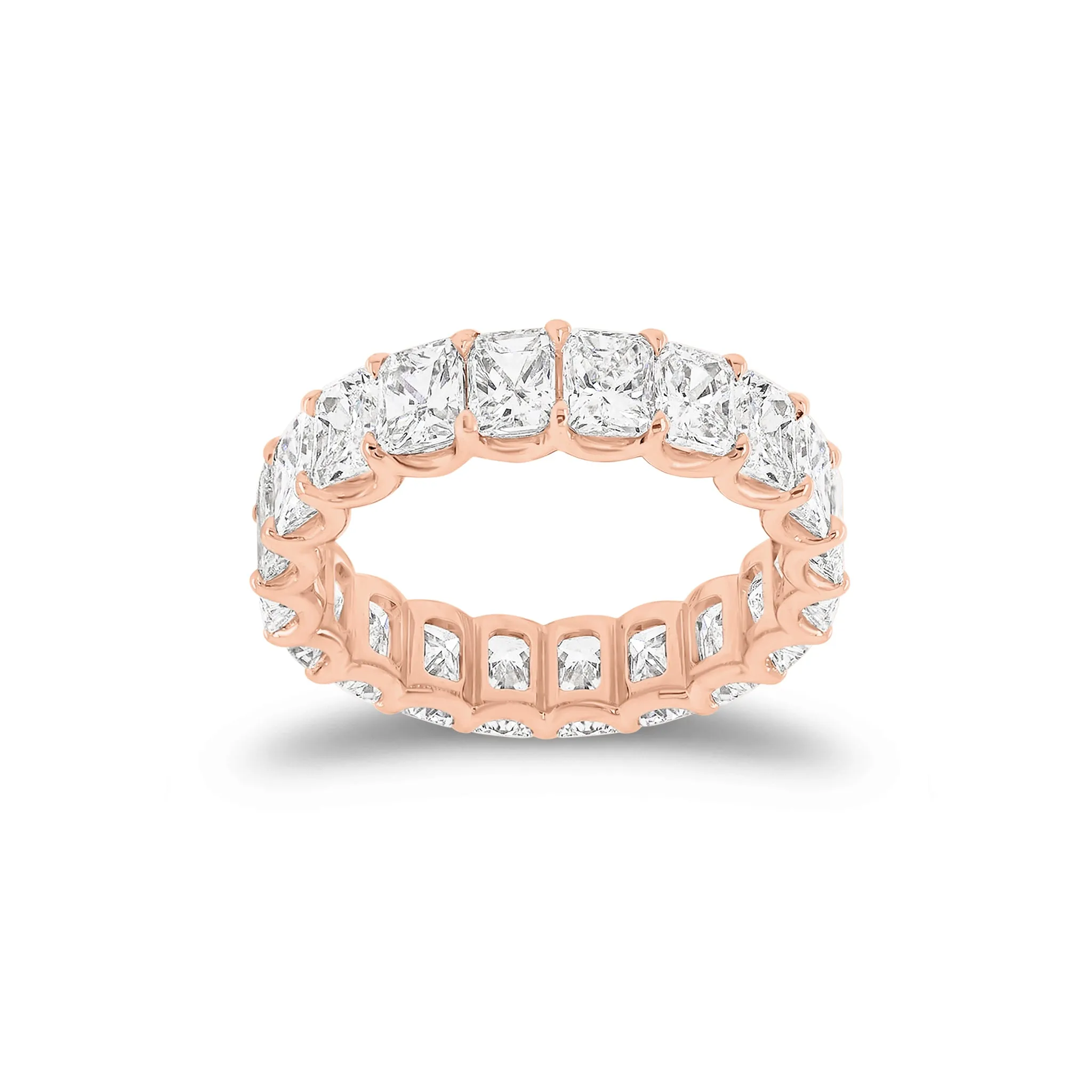 5.05 Carat Radiant Cut Diamond Eternity Band