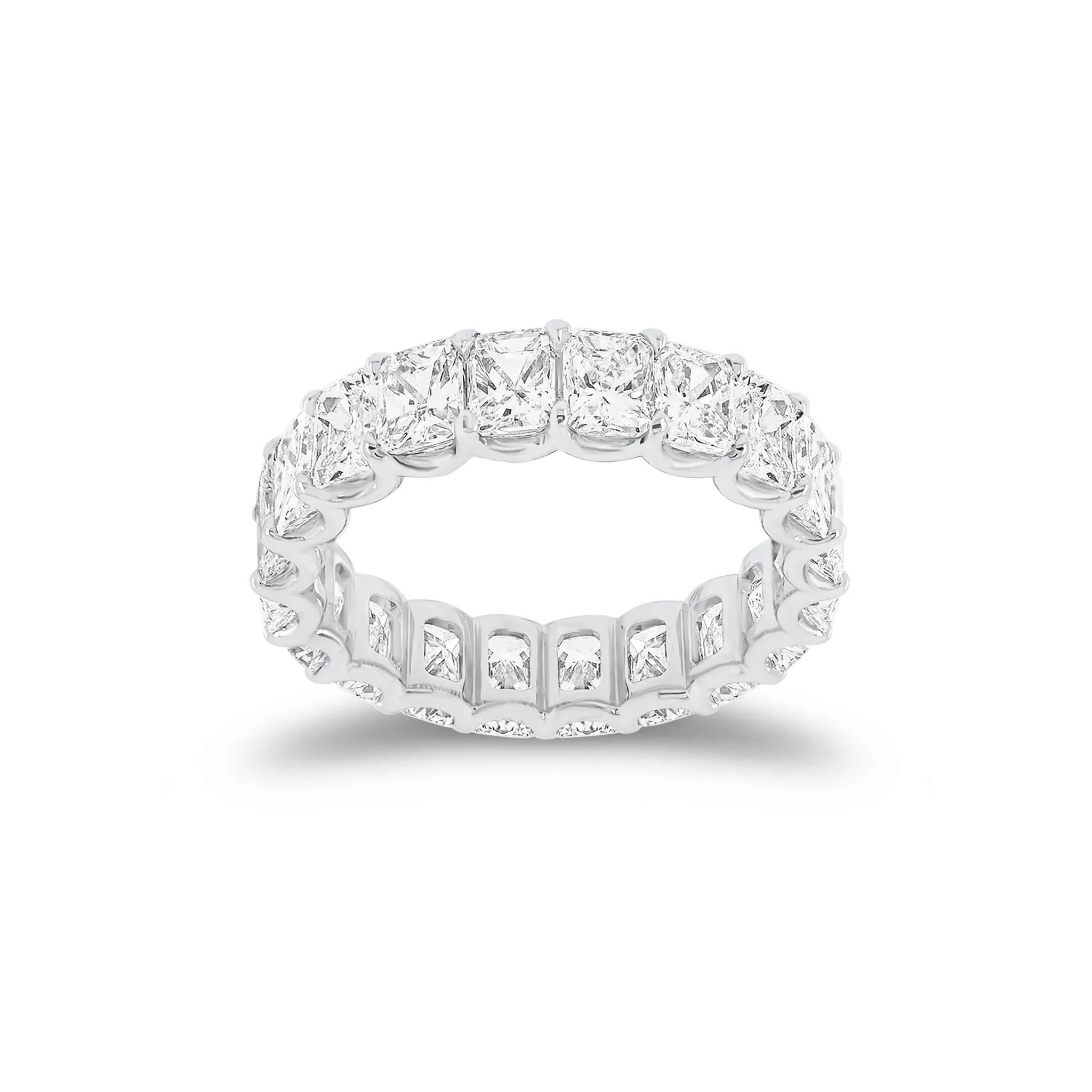 5.05 Carat Radiant Cut Diamond Eternity Band