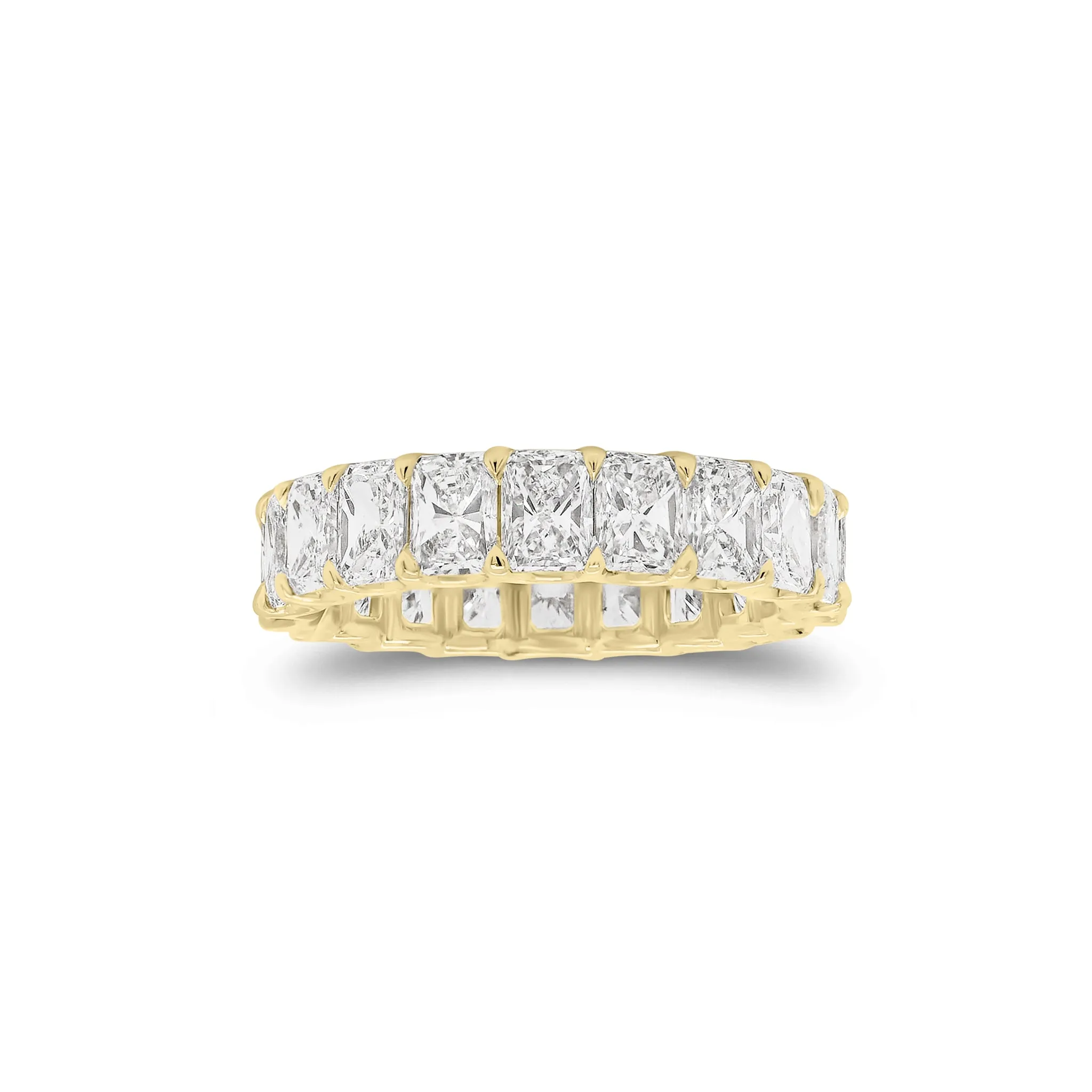 5.05 Carat Radiant Cut Diamond Eternity Band