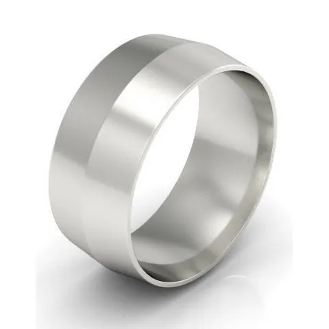 8mm Knife Edge Wedding Ring in 18-Karat