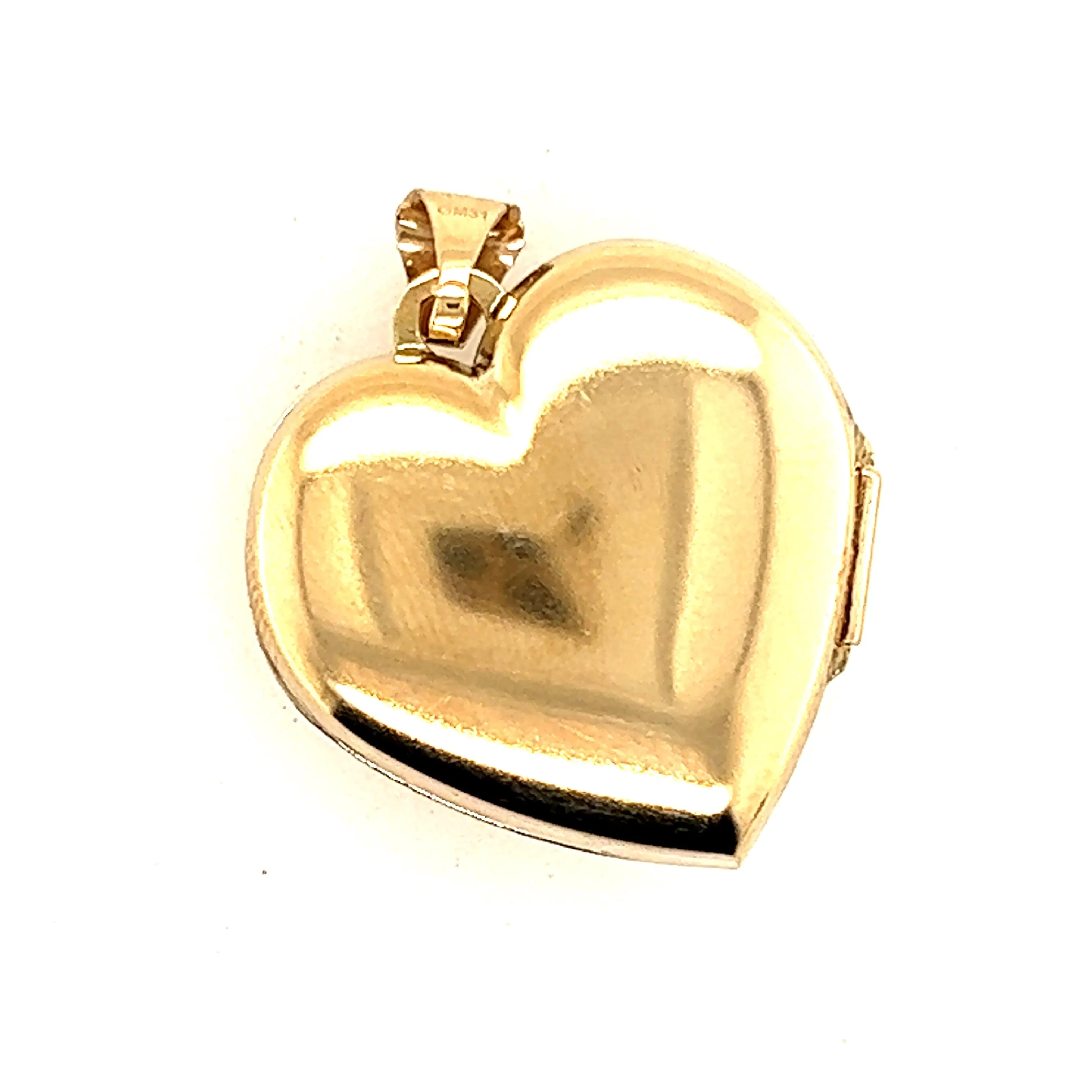 9ct Yellow Gold Heart Locket Pendant