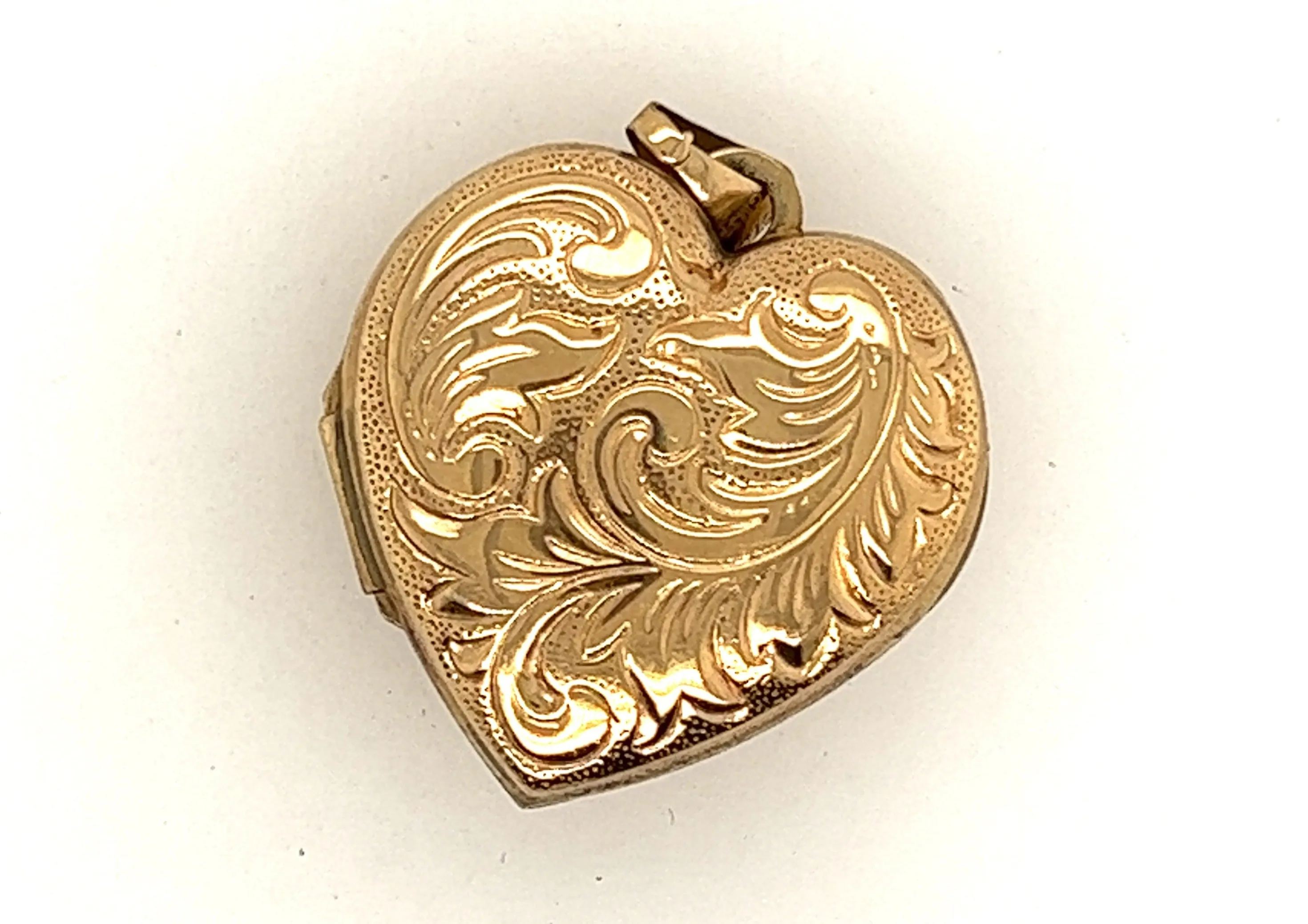 9ct Yellow Gold Heart Locket Pendant