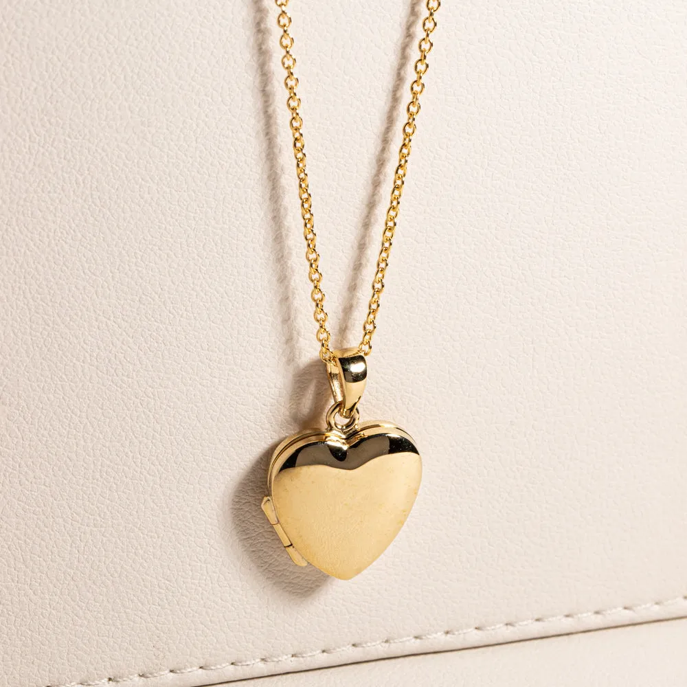 9ct Yellow Gold Heart Locket