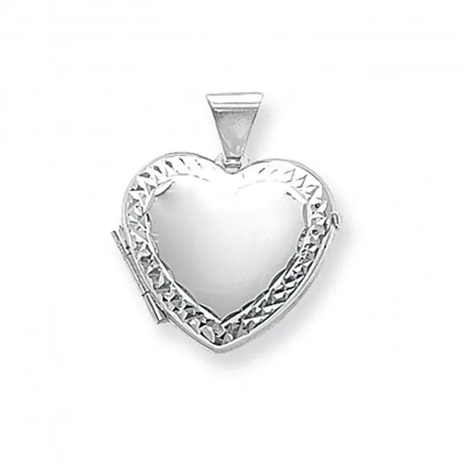 Acotis Silver Locket Heart Shaped G6605