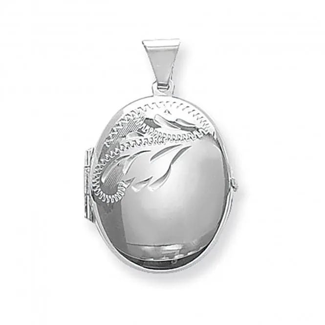 Acotis Silver Locket Oval G6582