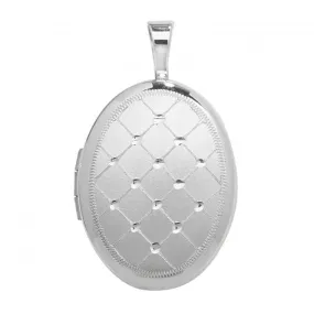 Acotis Silver Locket Oval G6903