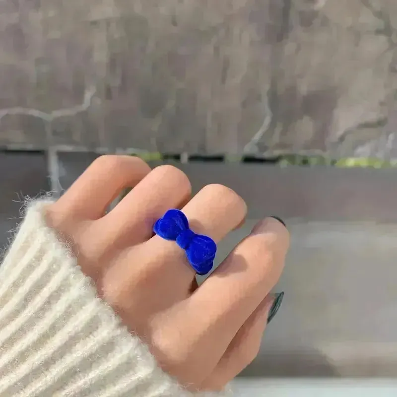 Adorable Velvet Bow Ring