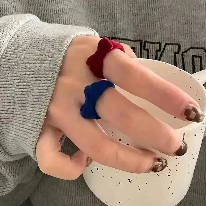 Adorable Velvet Bow Ring