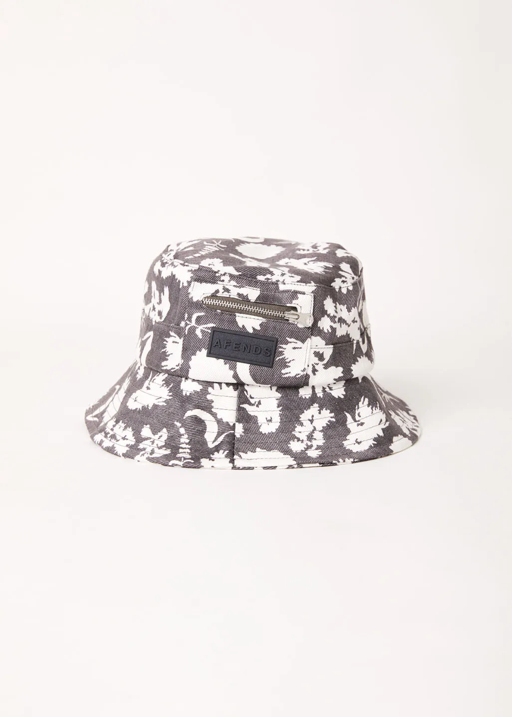 AFENDS Unisex Bayley - Printed Bucket Hat - Steel