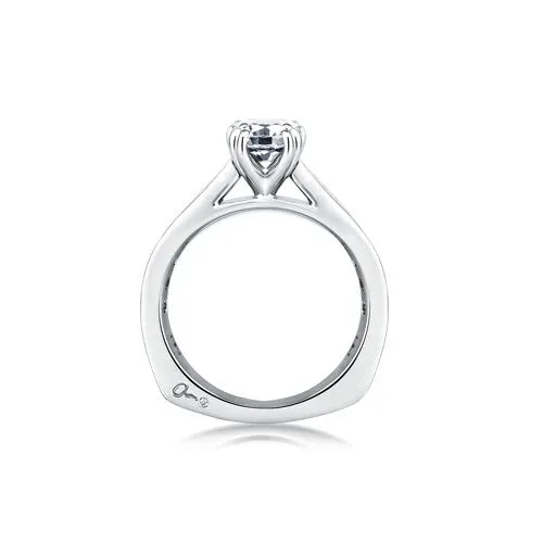 A.JAFFE Classic Channel Set Cathedral Engagement Ring MES174 / 49