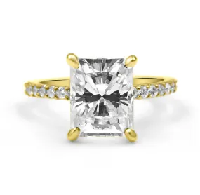 Ally | Radiant Moissanite Engagement Ring