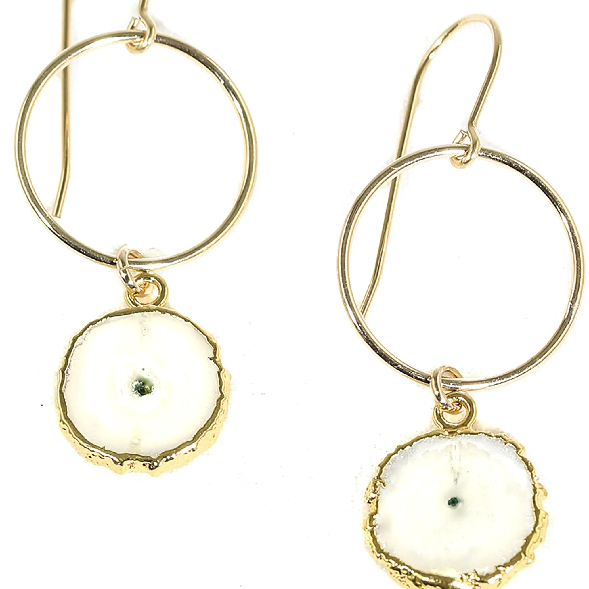 AMY JOY JEWELRY - CIRCLE MILAN SOLAR EARRINGS