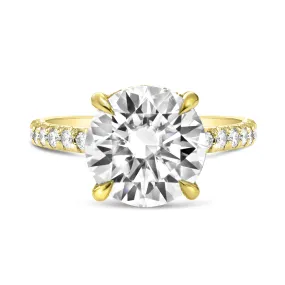 Andrea | Round Moissanite Engagement Ring