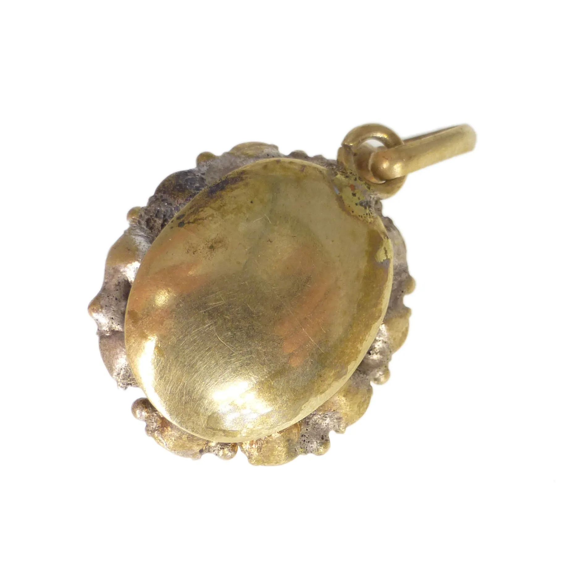 Antique Edwardian Saphiret Glass Pendant Charm