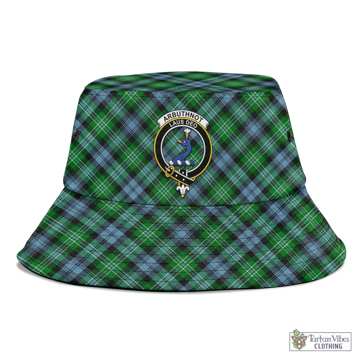 Arbuthnot Ancient Tartan Bucket Hat with Family Crest