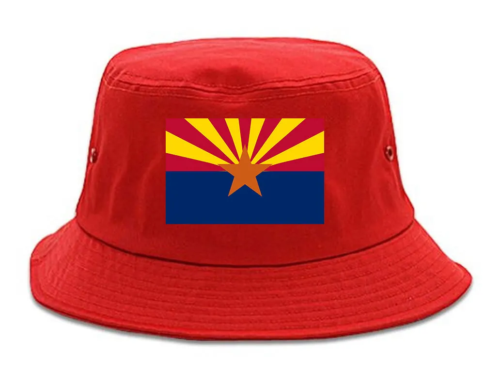 Arizona State Flag AZ Chest Mens Bucket Hat