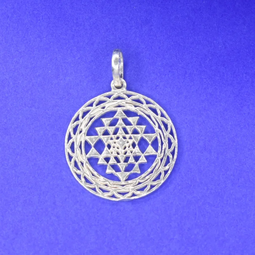 Asp Silver Sri Yantra Pendant