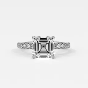 Asscher Cut Diamond Engagement Rings