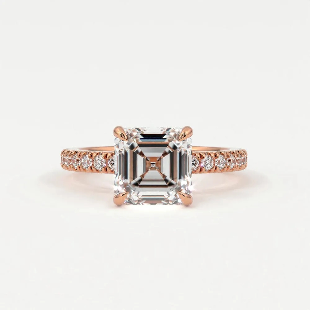 Asscher Cut Diamond Engagement Rings