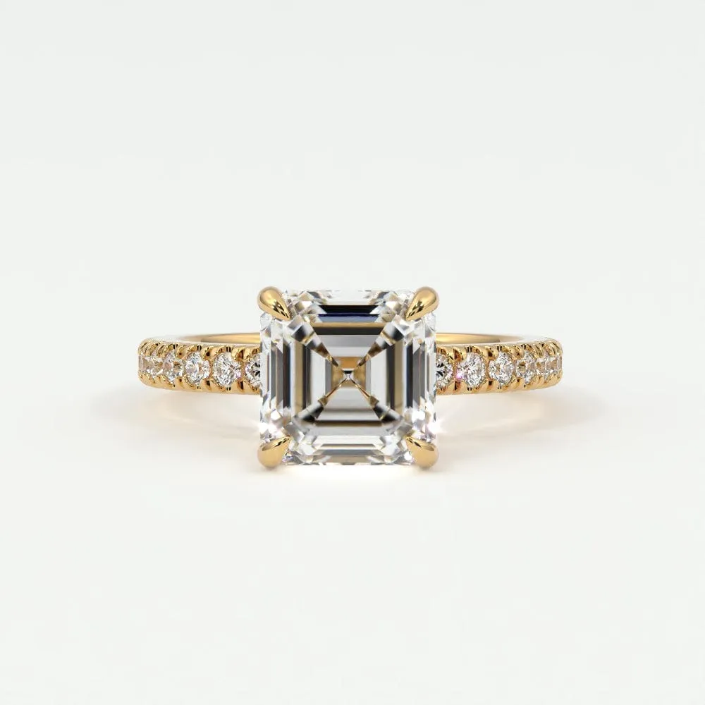 Asscher Cut Diamond Engagement Rings