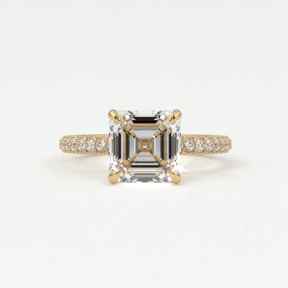 Asscher Cut Diamond Engagement Rings