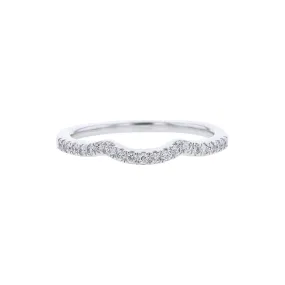 Aster Curved Diamond Wedding Ring