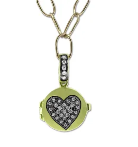 Award-Winning Diamond Love Locket Charm Small