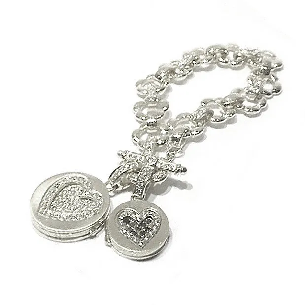 Award-Winning Pavé Diamond Love Locket Charm Large