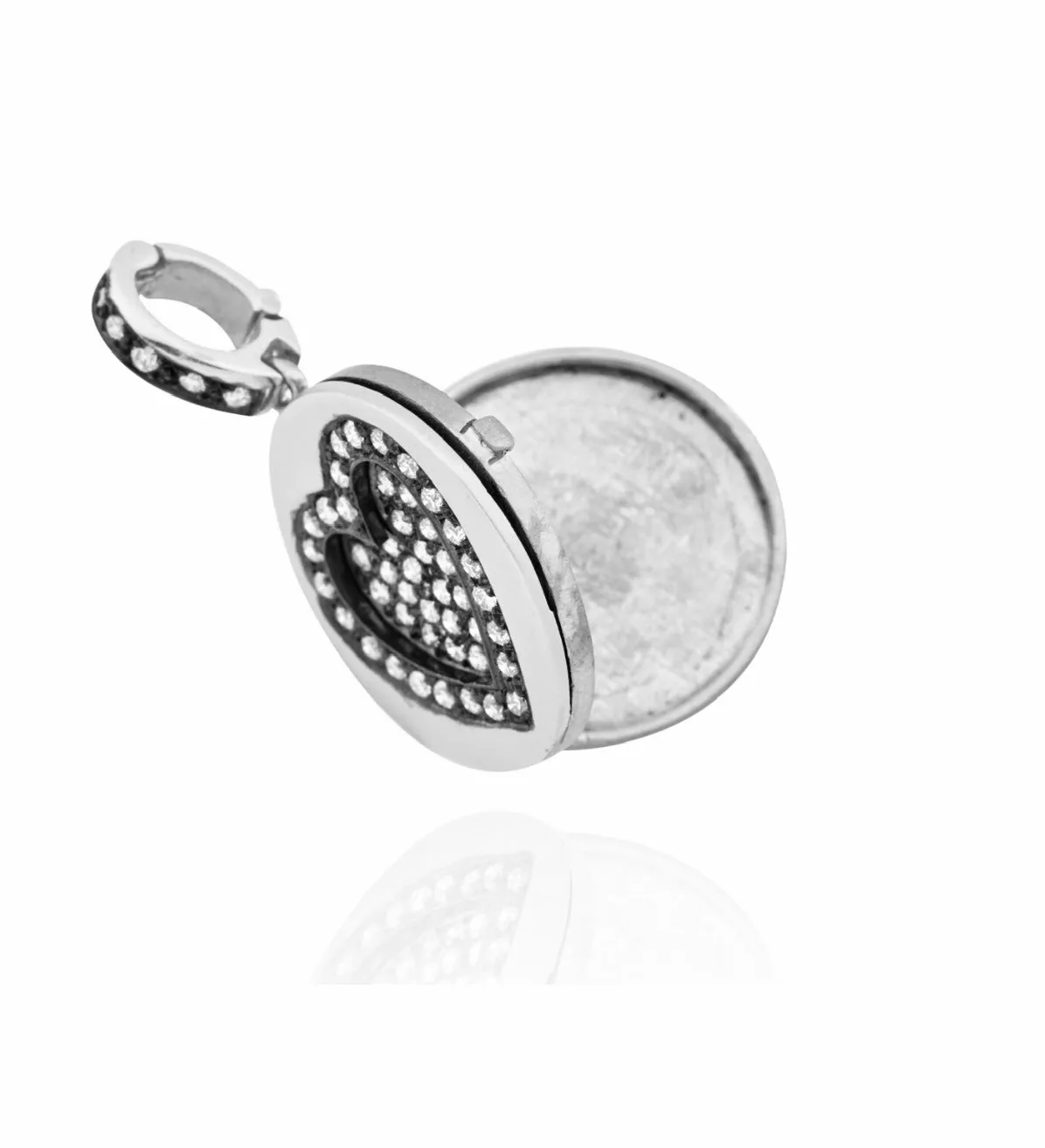 Award-Winning Pavé Diamond Love Locket Charm Large