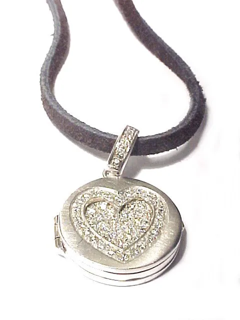 Award-Winning Pavé Diamond Love Locket Charm Large